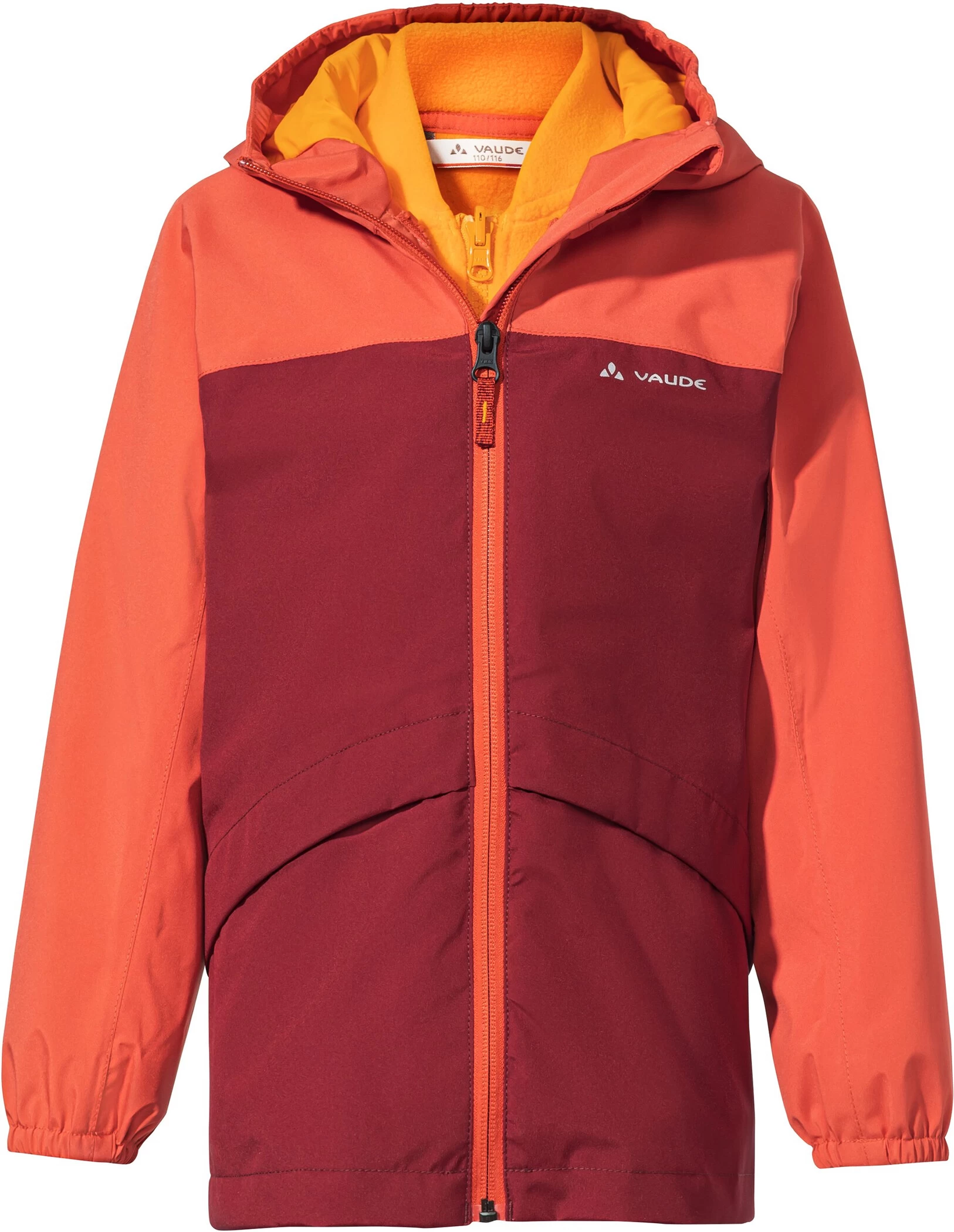 VAUDE Escape 3in1 Jas Kinderen, Rood 3 VAUDE Escape 3in1 Jas Kinderen, Rood