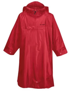 VAUDE Hiking Backpack Poncho, Rood
