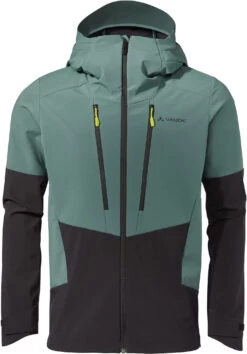 VAUDE Monviso Softshell Jas Heren, Groen/grijs
