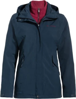 VAUDE Rosemoor 3in1 Jas Dames, Blauw
