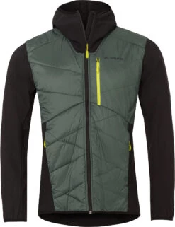VAUDE Valdassa Hybride Jas Heren, Groen/zwart