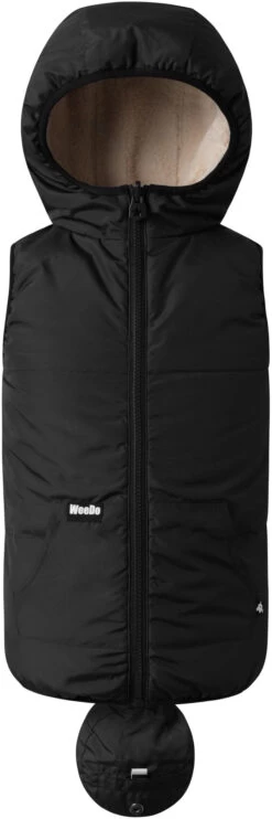 WeeDo Pando Fleece Vest Kinderen, Zwart