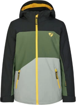 Ziener Anderl Ski Jas Kinderen, Grijs/groen