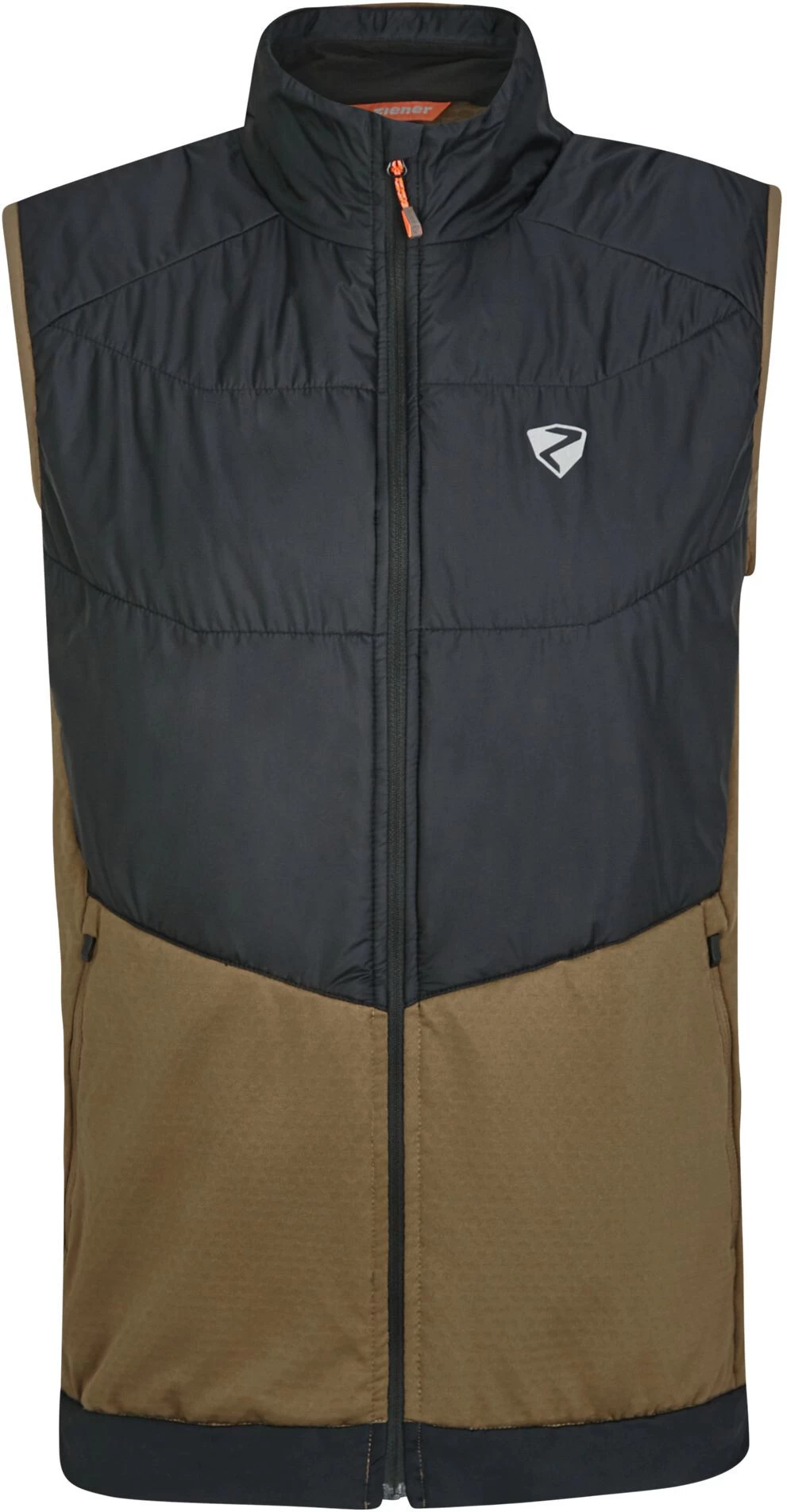 Ziener Nauri Actief Vest Heren, Bruin/zwart 3 Ziener Nauri Actief Vest Heren, Bruin/zwart